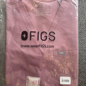 FIGS Mineral Mauve Large Catarina One-Pocket Top NWT